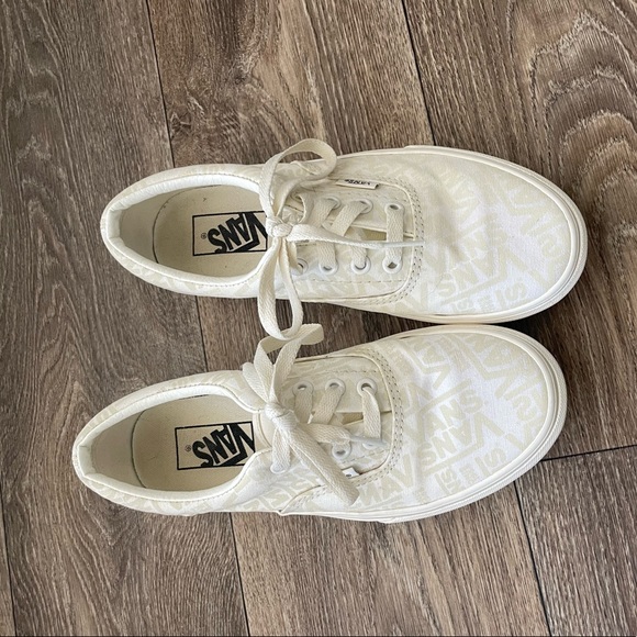 cream platform vans